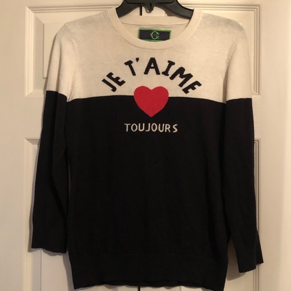 C Wonder Je T’aime Cashmere Blend Sweater S - Picture 1 of 4